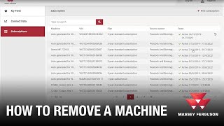 MF CONNECT | HOW TO | REMOVE A MACHINE