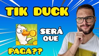 TIK DUCK REALMENTE PAGA? COMO GANHAR DINHEIRO NO APLICATIVO TIK DUCK 100% ✅