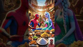 ❤️ Evolution of Spider-man : Frozen Elsa Happy Family 🥰 Cute Fun ✅ #cute #spiderman #shorts