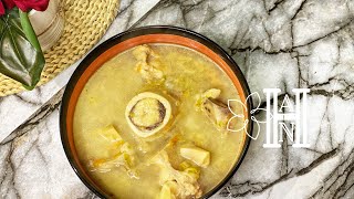 طريقة عمل شوربة العظم ( Bone Borth ) الغنية بالكولاجين والمفيدة للمفاصل والشعر والبشرة 🧡 keto diet