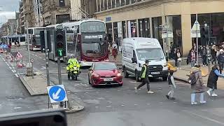 BMW RT100 Police Bike responding in Edinburgh