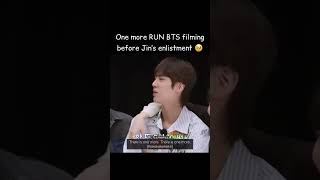 One more RUN BTS before Jin's enlistment 😭💔