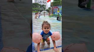 Swimming with Luchik & Adeline #swimming #activesg #bukitcanberra #singapore #swimmingpool