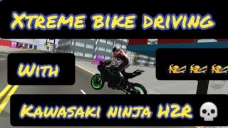 Xtreme Motor Bikes driving with Kawasaki ninja H2R 💀🏍️ like Subscribe and comment 😎@saifulla84.