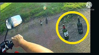 Titan 160 2021 Achei Duas Garrafas de Vinho na Rua da MACUMBA 😱