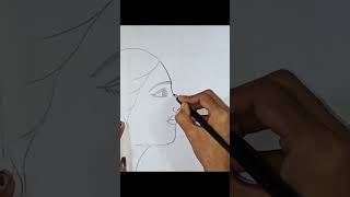 Girl drawing|Pencil drawing|#shorts #ytshorts