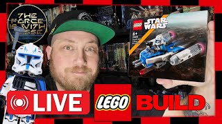 LIVE LEGO BUILD- CAPTAIN REX Y-WING MICROFIGHTER