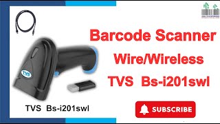 TVS Wireless Scanner Bs-i201swl  Wireless Barcode Reader How To Connect Use In Inventory How To Use