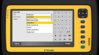 Trimble SCS900 Site Design and Work Order Setup