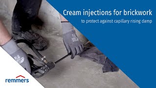 Cream injections for brickwork