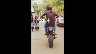 wheelie in front of collage girls😎😍 || Mad Biker's Dream