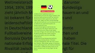 Fußball in Deutschland #lernedeutsch #learngerman #germanlessons #foryou #deutsch