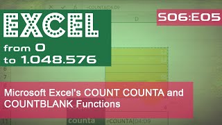 Microsoft Excel's COUNT COUNTA and COUNTBLANK Functions