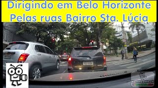 🚙 BR | ⁴ᴷ Dirigindo em Belo Horizonte ➜ Pelas Ruas Santa Lucia | V-00271D | Driving in Brazil