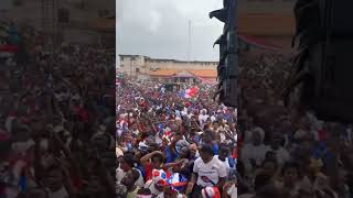 Crowd pulled out to welcome Dr Bawumia at Atwima Nwabiagya South #election #ghanaelections