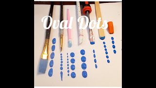 How to Paint Oval Dots ~ Oval Dot Tutorial ~ Dotting with Miranda Pitrone