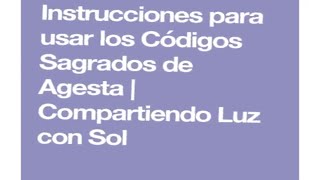 COMO REALIZAR LOS CODIGOS SAGRADOS PARA QUE FUNCIONEN MEJOR Y MAS RAPIDO AUN