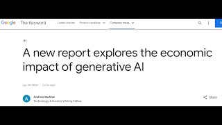 Will AI Take Your Job? Google's Generative AI Report