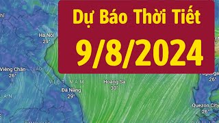 Dự báo thời tiết mới nhất hôm nay và ngày mai 9/8/2024