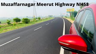 Driving on Muzaffarnagar Meerut National Highway 58  Muzaffarnagar To Meerut  In MG Hector