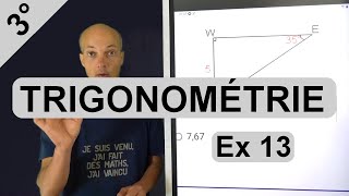 Exercice 13 : calcul de longueur dans un triangle rectangle