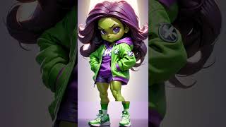 She-Hulk Evolution #shorts #shehulk #hulk #avengers #marvel #ai