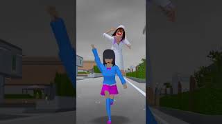 Cici Kecil Melihat Monster David cr:‪@seventosix76‬ Sakura school simulator part 3 #shorts #trending