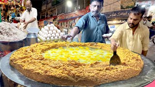 PAKISTAN'S BIGGEST EGG GHOTALA WITH 100 EGGS | STREET STYLE FAMOUS ANDA GHOTALA RECIPE