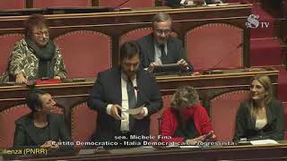 PRIMO INTERVENTO MICHELE FINA AL SENATO