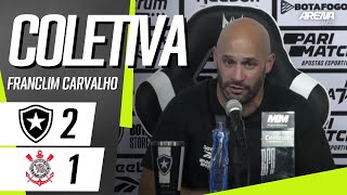 COLETIVA FRANCLIM CARVALHO | AO VIVO | Botafogo x Corinthians - Brasileirão 2024