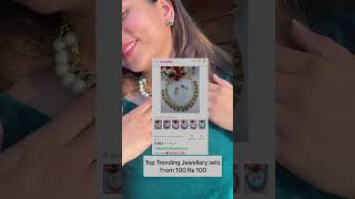 Jewellery haul from Rs 100 | meesho haul | Necklace #trendingfashion #trendingjewellery