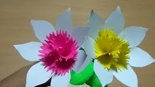 Beautiful origami paper flower 🌺🌹💐🌼#papercraft #paperflower #diycraft #handmadecraft #diy