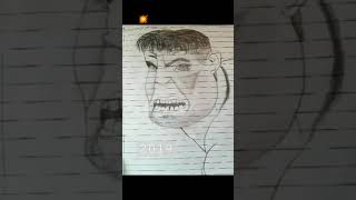 evolution of hulk drawing #satisfying #drawing #creative #shorts