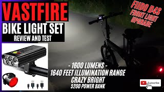 VASTFIRE Best Bike Light Set Fiido D4S Font Light Upgrade