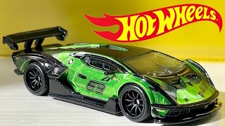 Unboxing Hot Wheels Car Culture Exotic Envy - Lamborghini Essenza SCV12 (Green)