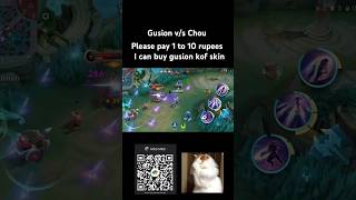 #mlbb  Gusion v/s chou #mobilelegends #mlbb #topindiangusion #gameplay #mobilelegendsbangbang