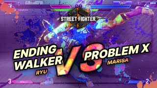 SF6 → EndingWalker (Ryu) vs ProblemX (Marisa) - Street Fighter 6