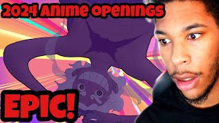 Reacting to 2024 ANIME OPENINGS for the FIRST TIME!!