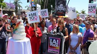 LA Pride Cake Cutting - Michaela Ivri Mendelsohn, Grand Marshall