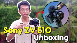 Sony ZV E10 Unboxing