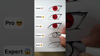 How to Draw Itachi Mangekyou Sharingan #shorts