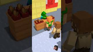 Zombies do not give Dogs food and The Ends 🤔 #shorts #minecraft #minecraftanimation