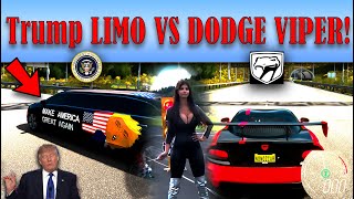 Trump Limo VS Dodge Viper  SRT10 ACR  -  Drag Race and TOP SPEED Run!  |   Forza Horizon 4 gameplay