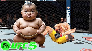 🐲 UFC5 Bruce Lee vs Baby Sumo UFC 5 - Super Fight 🐲