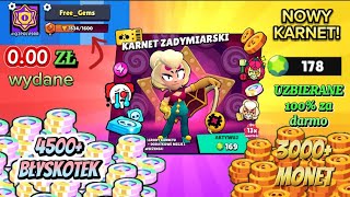 Kupiłem NOWY KARNET🎫na koncie, na którym nie wydałem ani złotówki!🚫💲#bizarrecircus #brawlstars