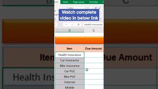 Expense Tracker In Excel https://youtu.be/8sPtZfQHKHM