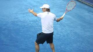 David Nalbandian Practicing, Madrid 07/05/12