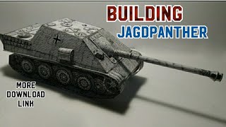 Building 🇩🇪Jagdpanther🇩🇪 (German Tank Destroyer) #papercraft #building #fypシ #military #tank #model