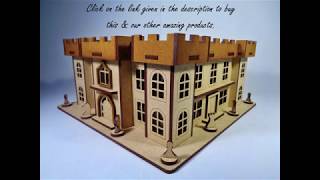 Castle House | 3D Wooden Puzzle | Assembly Instructions | NEKBAL