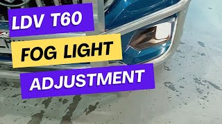 Ldv t60 fog light adjustment